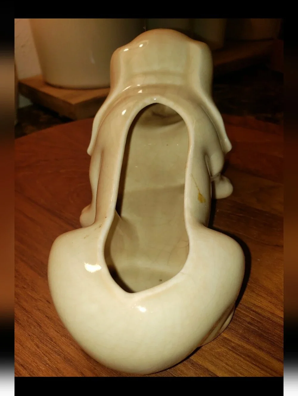Vintage Dauchshund Planter Cute, Unique Weiner Dog, Hotdog Planter